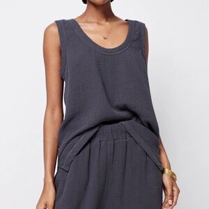 Faherty Dream Cotton Gauze Tank